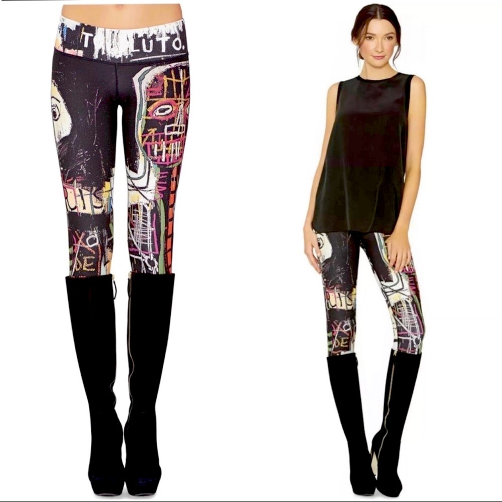 Alice and Olivia X Basquiat “Jackie Printed Yoga Legging”